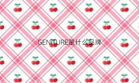 GENiTURE是什么品牌