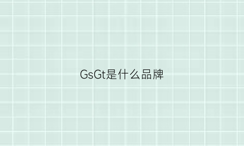 GsGt是什么品牌