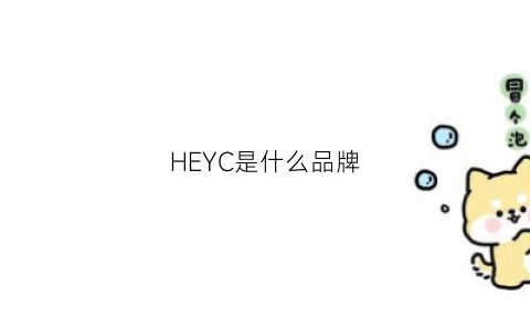 HEYC是什么品牌(hey是什么品牌的衣服)