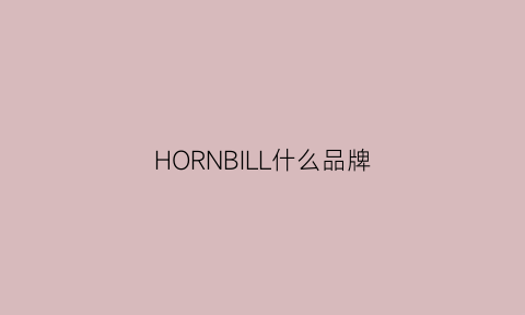 HORNBILL什么品牌(hohner是什么牌子)