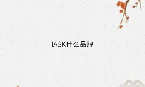 IASK什么品牌(iks是什么品牌)