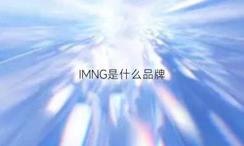 IMNG是什么品牌(imagine是什么品牌)