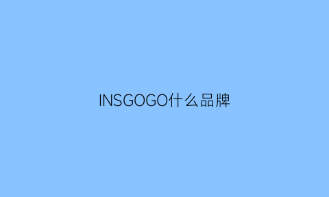 INSGOGO什么品牌(ins什么品牌叫什么名字)