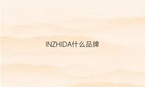 INZHIDA什么品牌