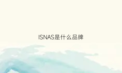 ISNAS是什么品牌(isnas是哪个国家的牌子)