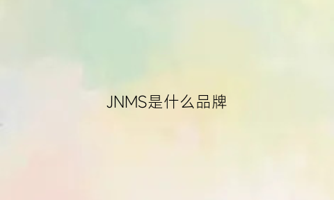 JNMS是什么品牌(jmy是什么牌子)