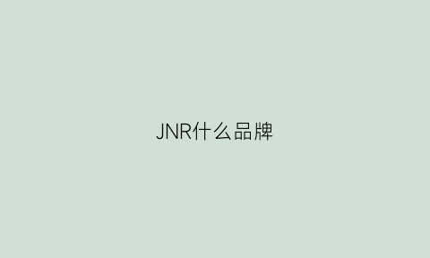 JNR什么品牌(jngor什么牌子)