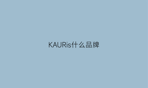 KAURis什么品牌(kayjoun是什么牌子)