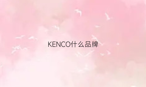 KENCO什么品牌(keni是什么牌子)