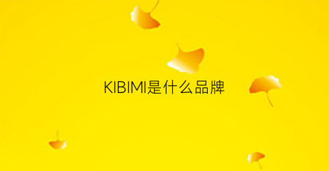 KIBIMI是什么品牌(ksubi是什么牌子)