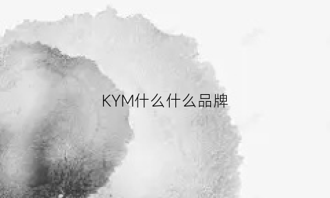 KYM什么什么品牌(knmn是什么牌子)