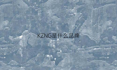 KZNG是什么品牌(kzoe是什么品牌)