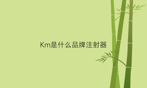 Km是什么品牌注射器(mza注射器什么牌子)