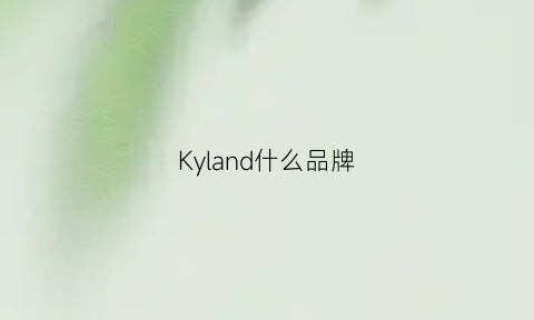 Kyland什么品牌(kirkland是什么品牌)