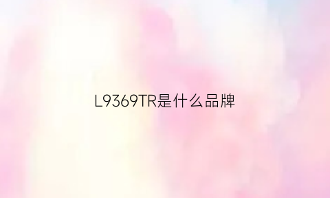 L9369TR是什么品牌