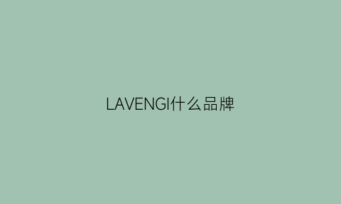 LAVENGI什么品牌(lavin是什么牌子)