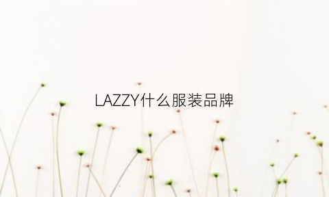 LAZZY什么服装品牌(lazgirl是什么品牌)