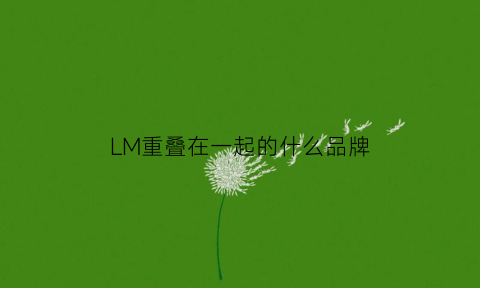 LM重叠在一起的什么品牌(ls重叠的标志包)