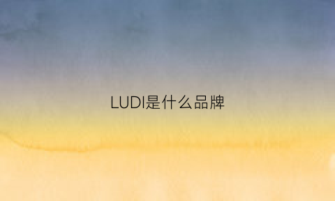 LUDI是什么品牌(路帝是什么品牌的车)