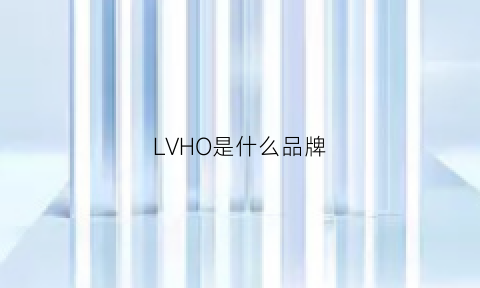 LVHO是什么品牌(lv是什么品牌)