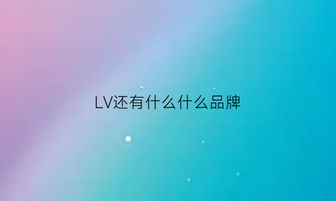 LV还有什么什么品牌(lv有什么好的)