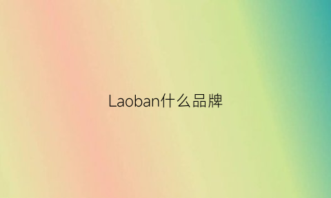 Laoban什么品牌