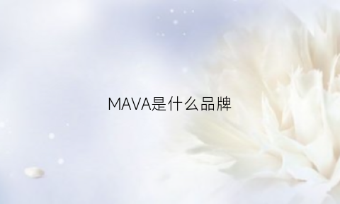 MAVA是什么品牌(majedvawn是什么牌子)