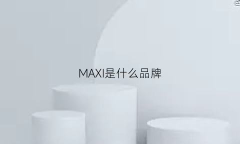 MAXI是什么品牌(maxi是什么品牌的洗发水)