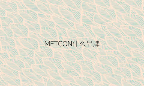 METCON什么品牌(mecmor是什么牌子)