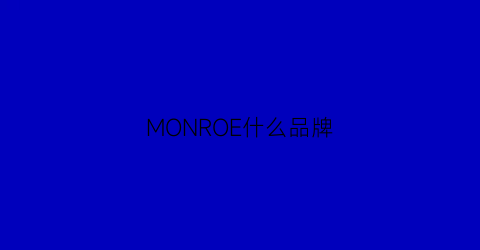 MONROE什么品牌(mone是什么牌子)