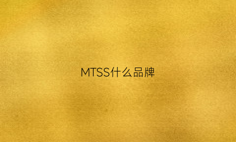 MTSS什么品牌(mt品牌介绍)