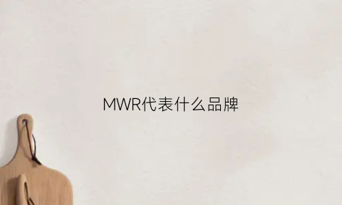 MWR代表什么品牌(mwh是什么品牌)