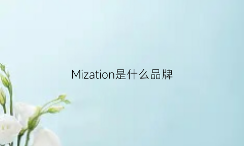 Mization是什么品牌