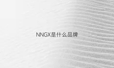 NNGX是什么品牌(nyn是什么牌子)