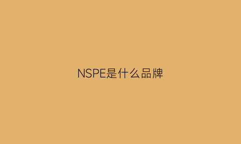 NSPE是什么品牌