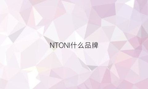 NTONI什么品牌