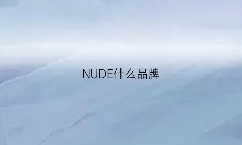 NUDE什么品牌(nu是什么牌子的衣服)