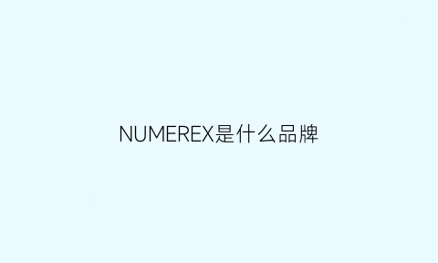 NUMEREX是什么品牌(numero是什么牌子)