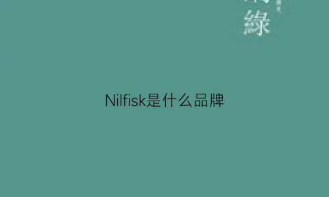 NiIfisk是什么品牌(niksa是什么品牌)