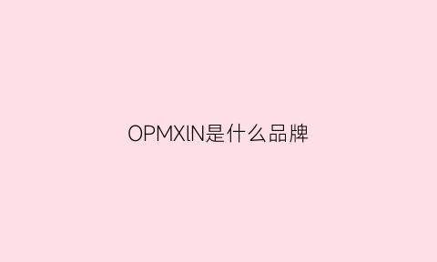 OPMXlN是什么品牌