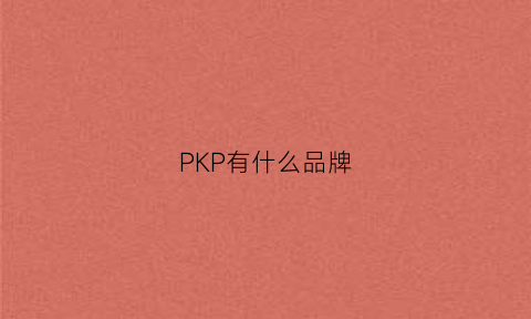 PKP有什么品牌(pkceo什么品牌)