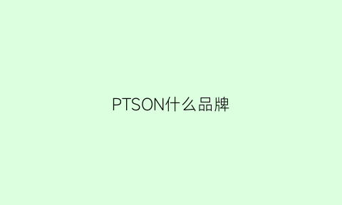 PTSON什么品牌