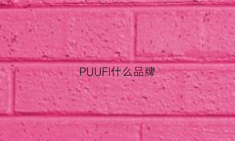 PUUFI什么品牌(puw是什么品牌)