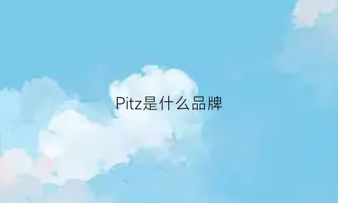 Pitz是什么品牌