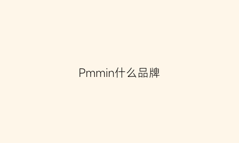 Pmmin什么品牌(pm是什么牌子)