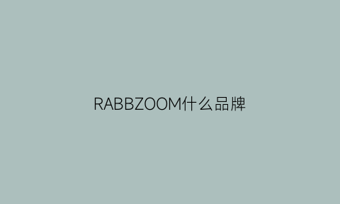 RABBZOOM什么品牌