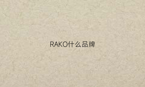 RAKO什么品牌(raku是什么品牌)