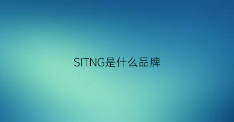 SITNG是什么品牌