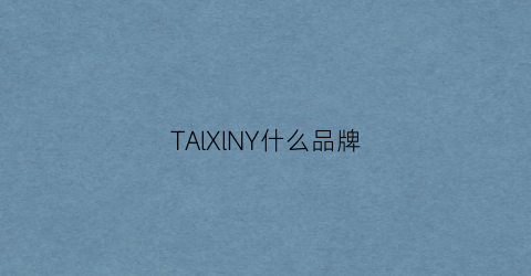 TAlXlNY什么品牌