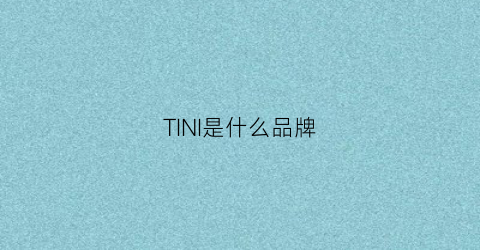 TINI是什么品牌